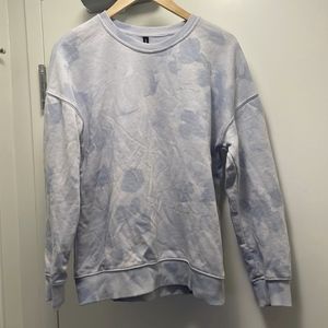 LazyPants Crewneck in Blue Cloud